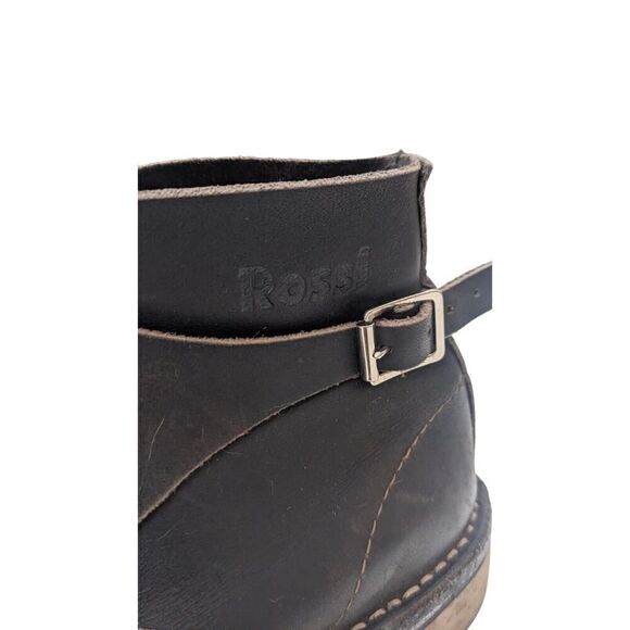 Rossi 666 Shearers Boots Brown Leather Slip Resistant Women's 8 Men's 6 - Picture 3 of 8